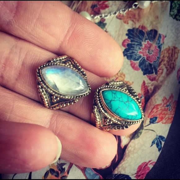 COPY - Super Nova Ring || Turquoise Howlite || statement ring || babe || yoga g… - Picture 5 of 7